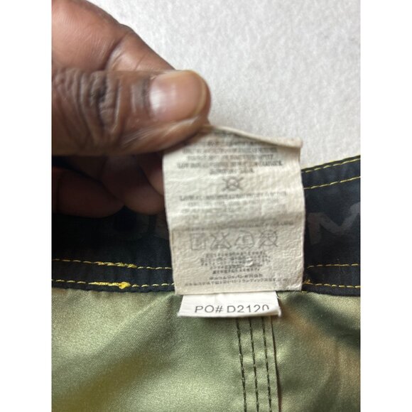 Volcom Mens Chino Twill Board Shorts Olive & Yellow Size 30 - Picture 8 of 10